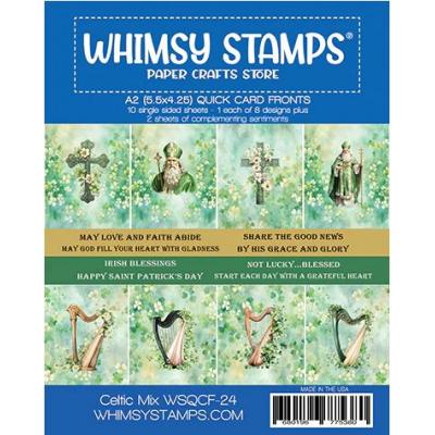 Whimsy Stamps Quick Card Fronts - Celtic Mix